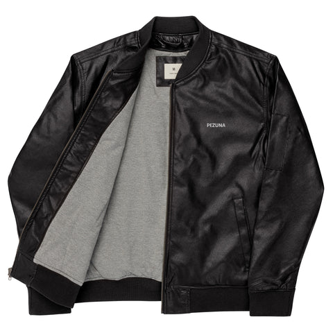 Leather Bomber Jacket - PEZUNA I
