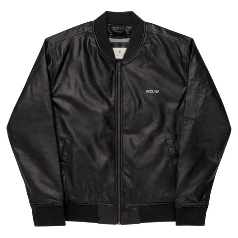 Leather Bomber Jacket - PEZUNA I