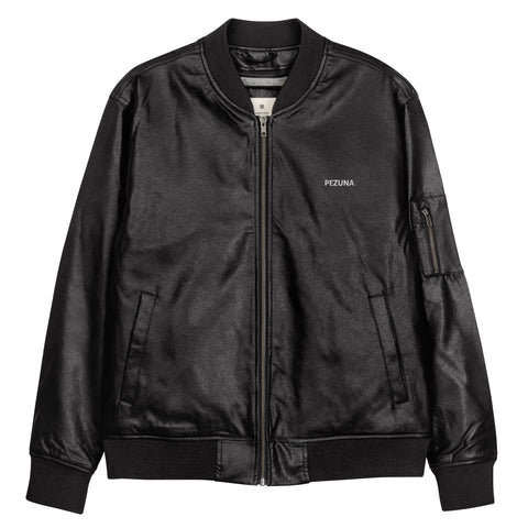 Leather Bomber Jacket - PEZUNA I