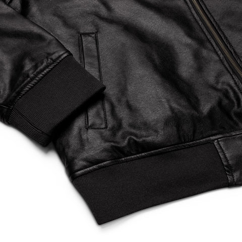 Leather Bomber Jacket - PEZUNA I