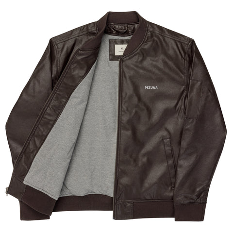 Leather Bomber Jacket - PEZUNA I