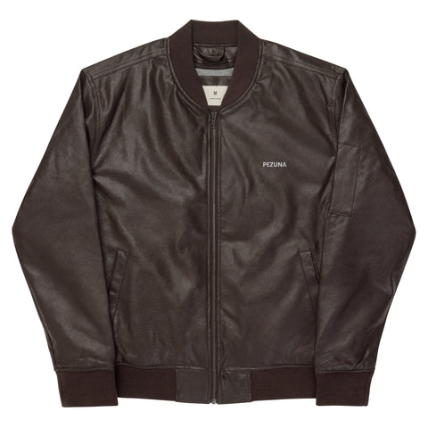 Leather Bomber Jacket - PEZUNA I