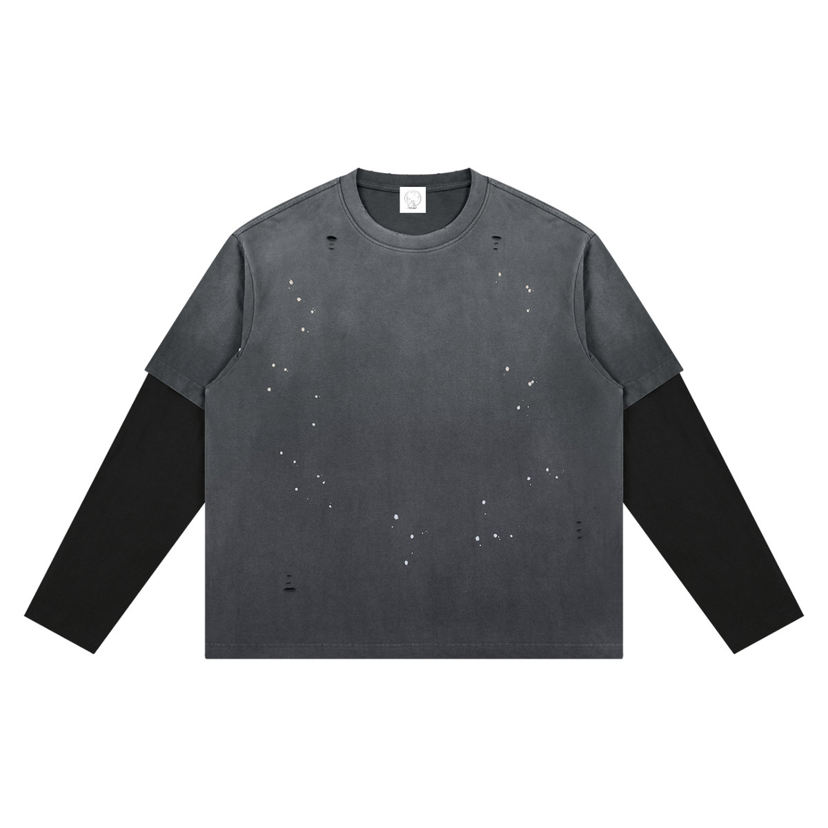 Vintage Wash Distressed Layer T-Shirt - Unravel