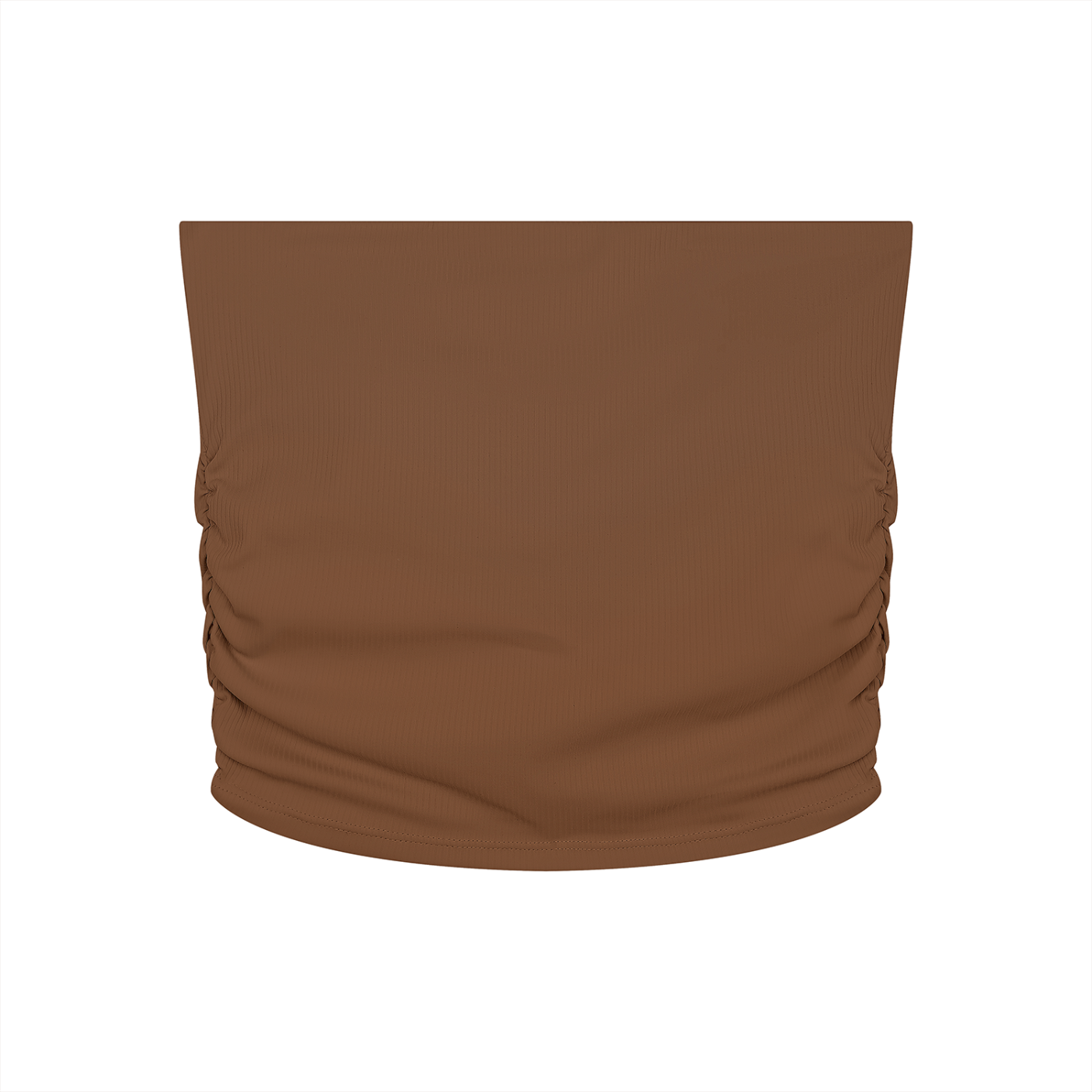 Ruched Cropped Yoga Tube Top - Cinch