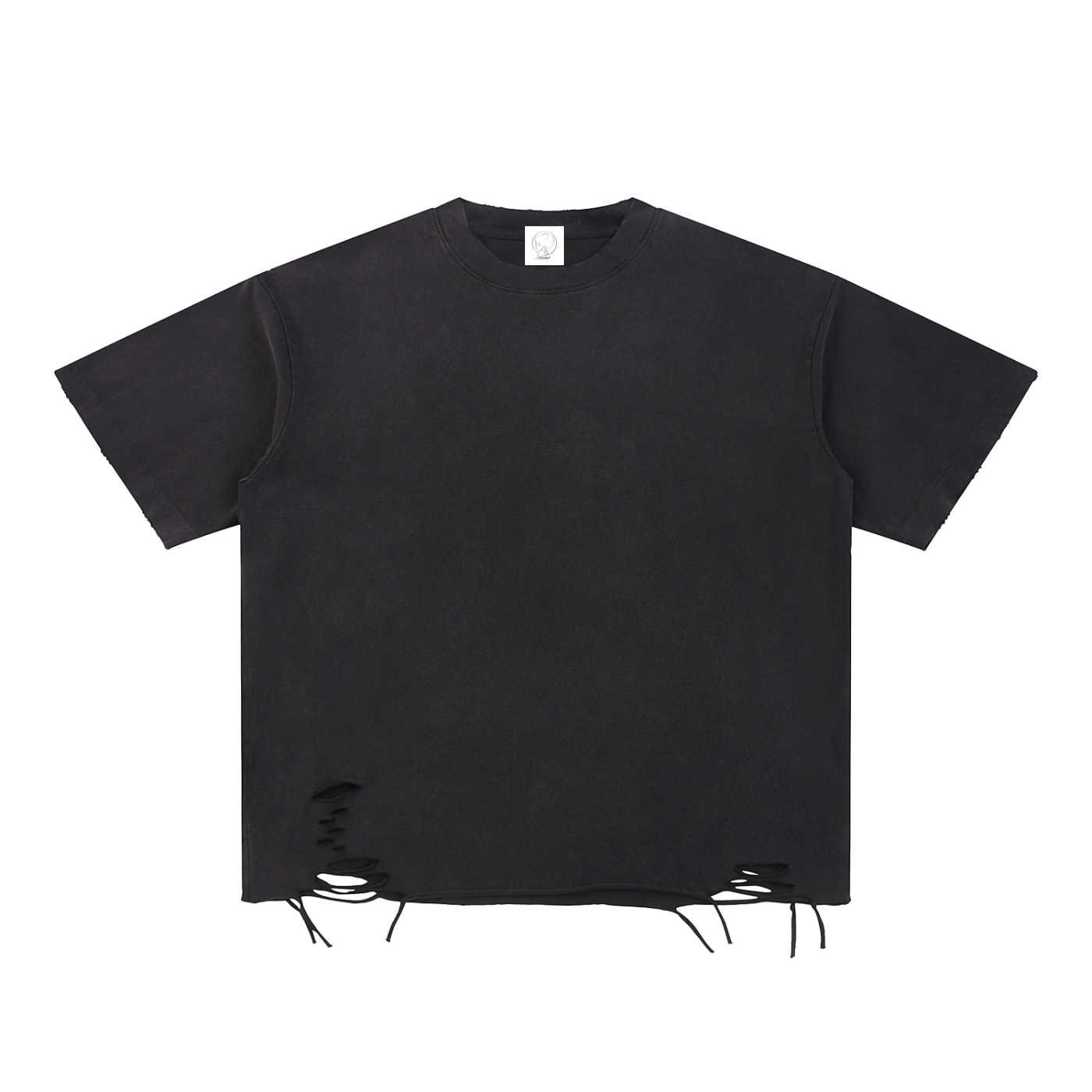 Snow Washed Raw-Hem T-Shirt - Ash Vein