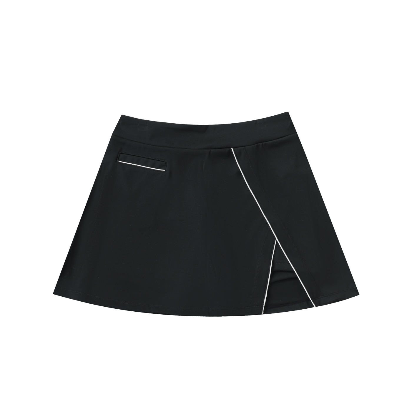High-Waist Pocketed A-Line Skirt - Shear