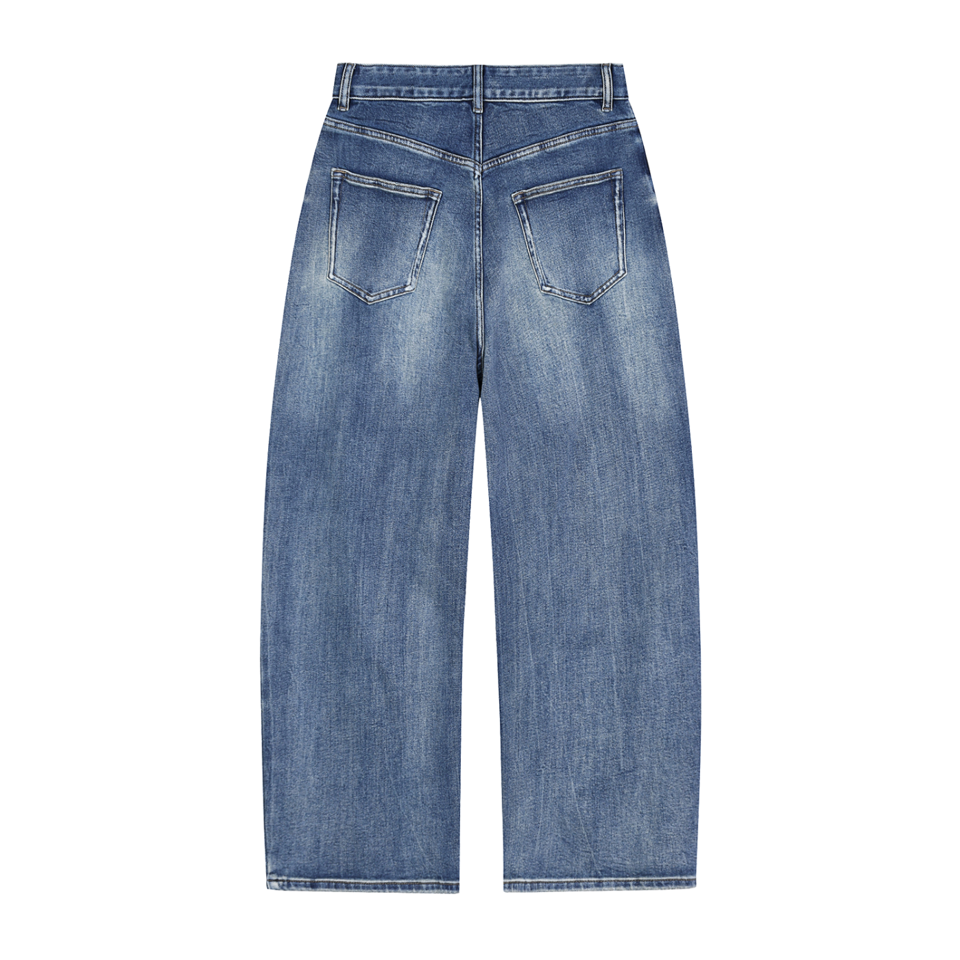 Sun Fade Heavyweight Denim Jeans - Frost Scar