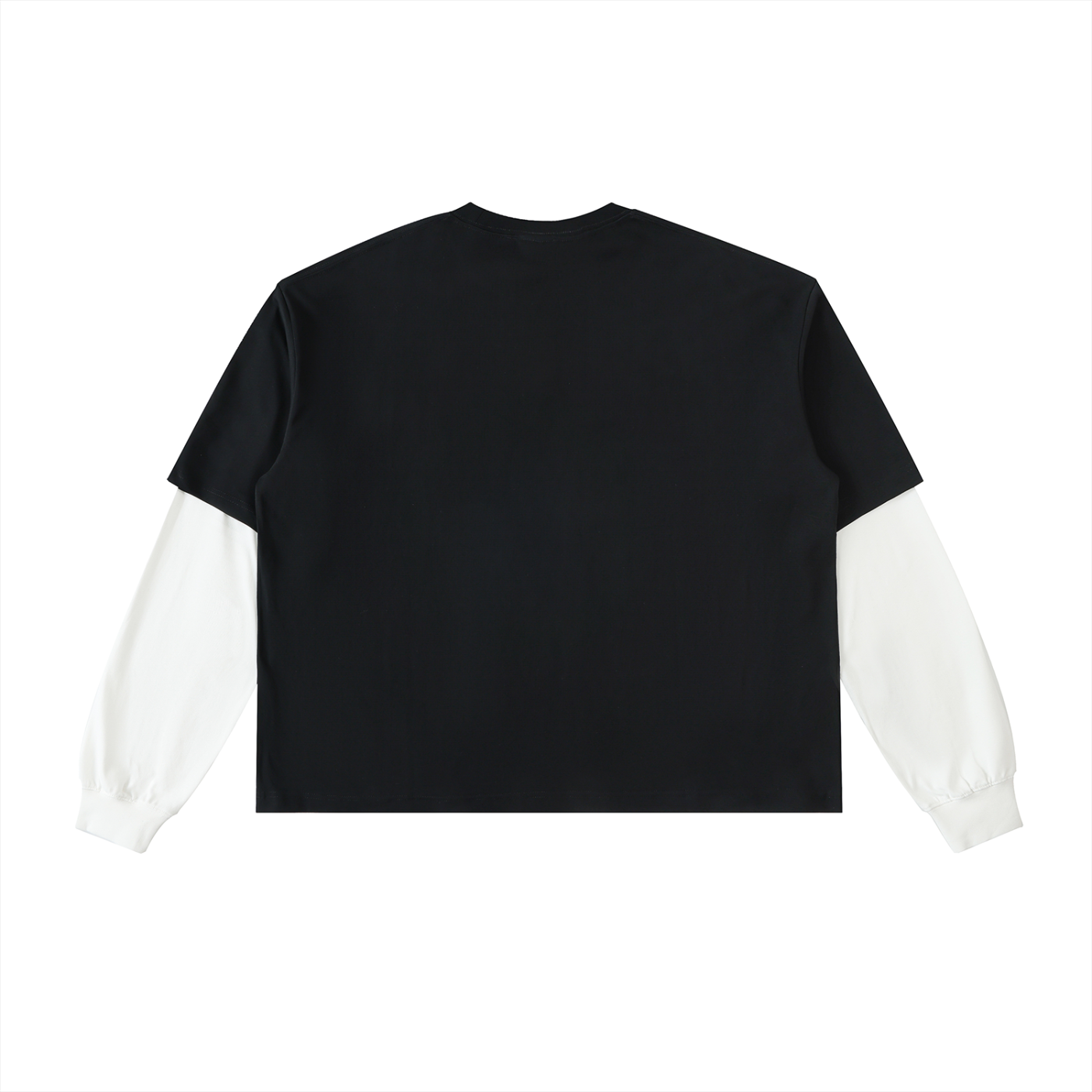 Layered Contrast Sleeve T-Shirt - Noise Breed
