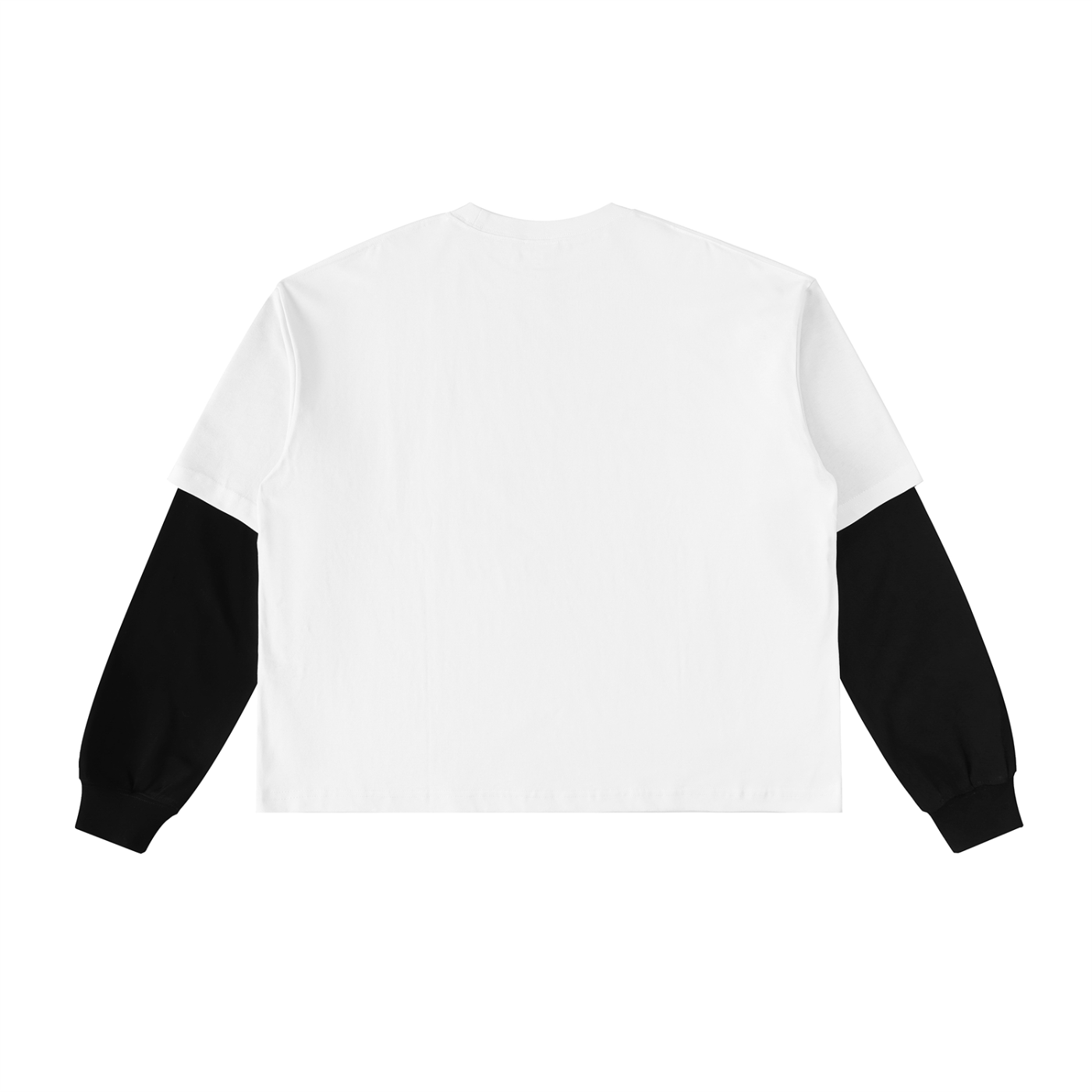 Layered Contrast Sleeve T-Shirt - Dead Awake