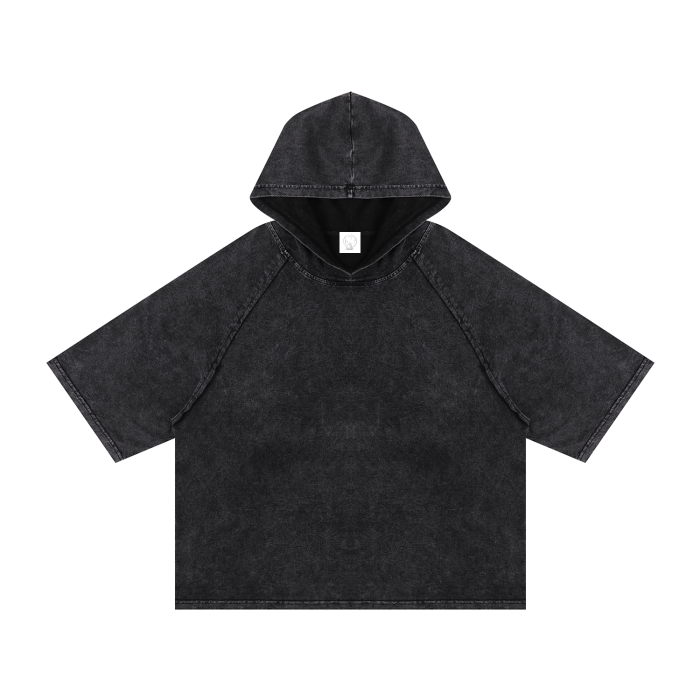 Snow Washed Hooded Boxy T-Shirt - Ironhush