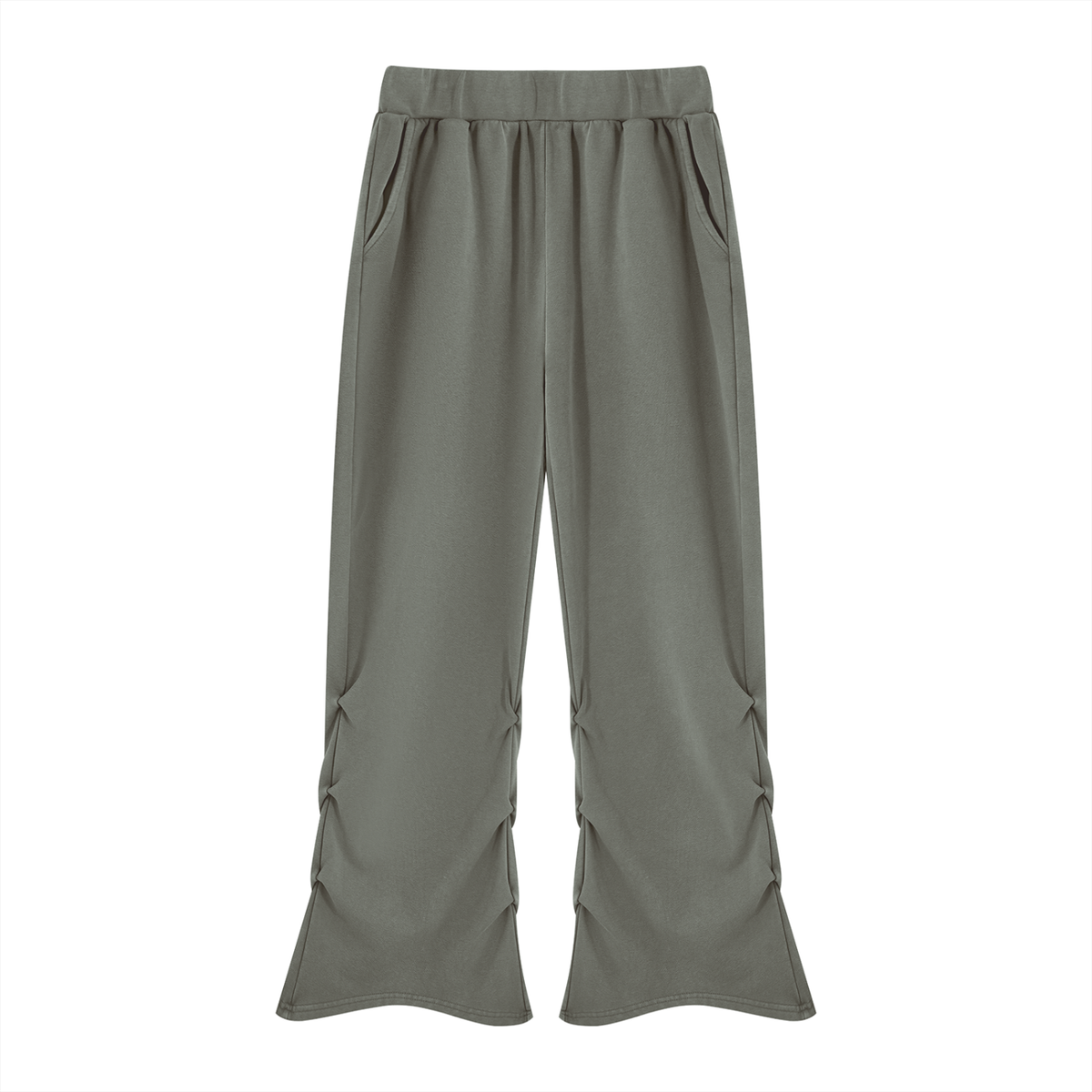 Vintage Wash Ruched Sweatpants - Undertow