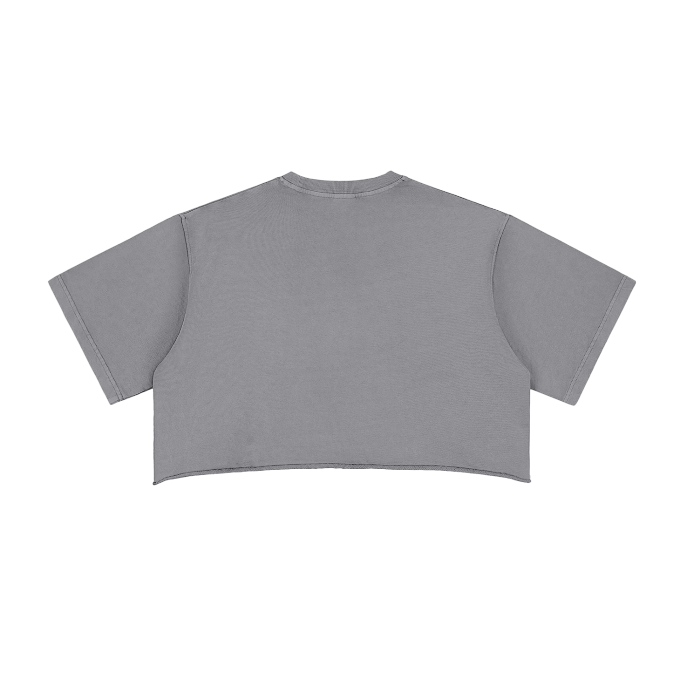 Raw Edge Crop Top - Split Halo