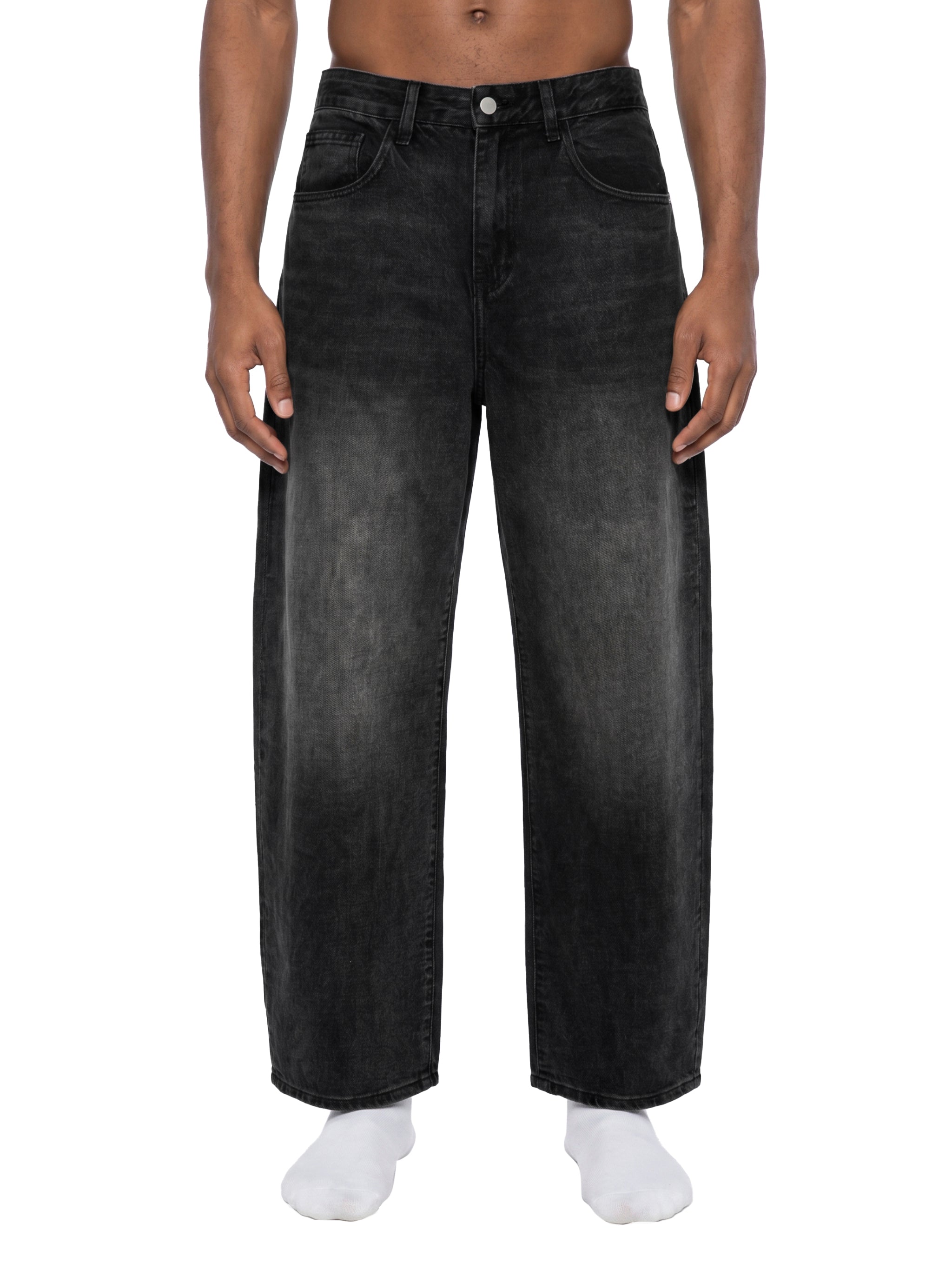 Sunfade Vintage Wash Barrel Leg Jeans - Bleachborn