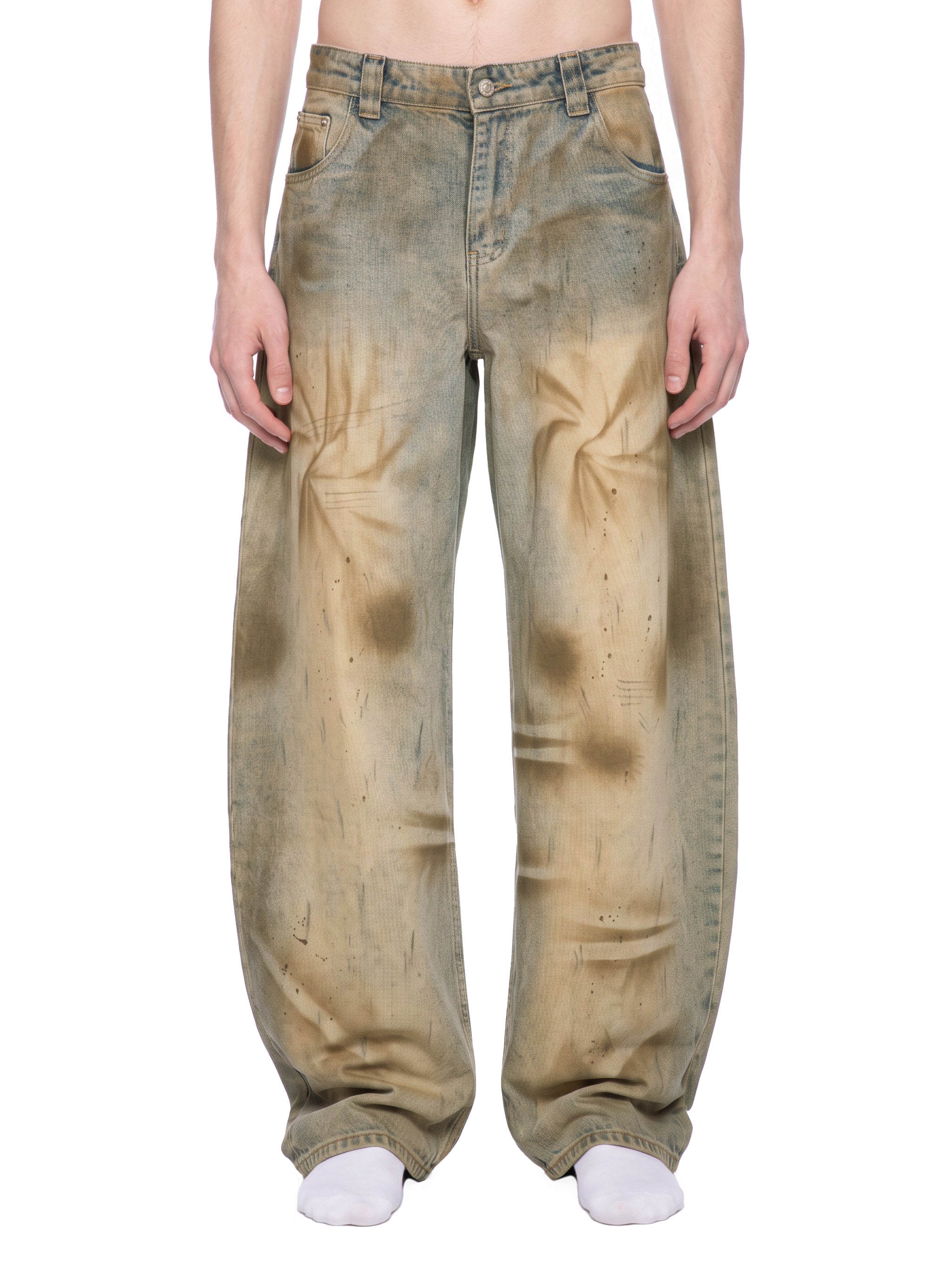Vintage Wash Barrel Leg Jeans - Warp