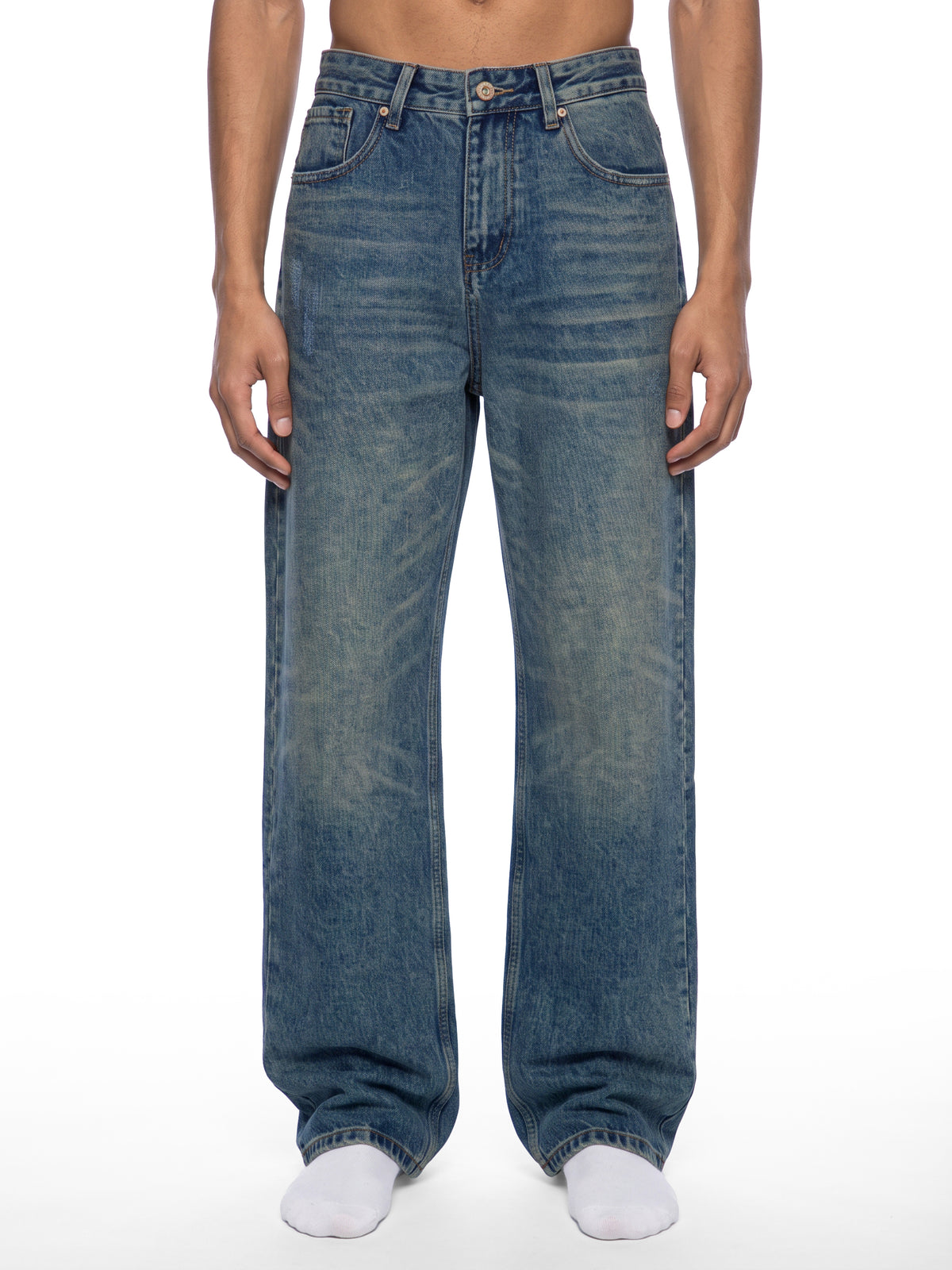 Vintage Wash Denim Jeans - Slackjaw