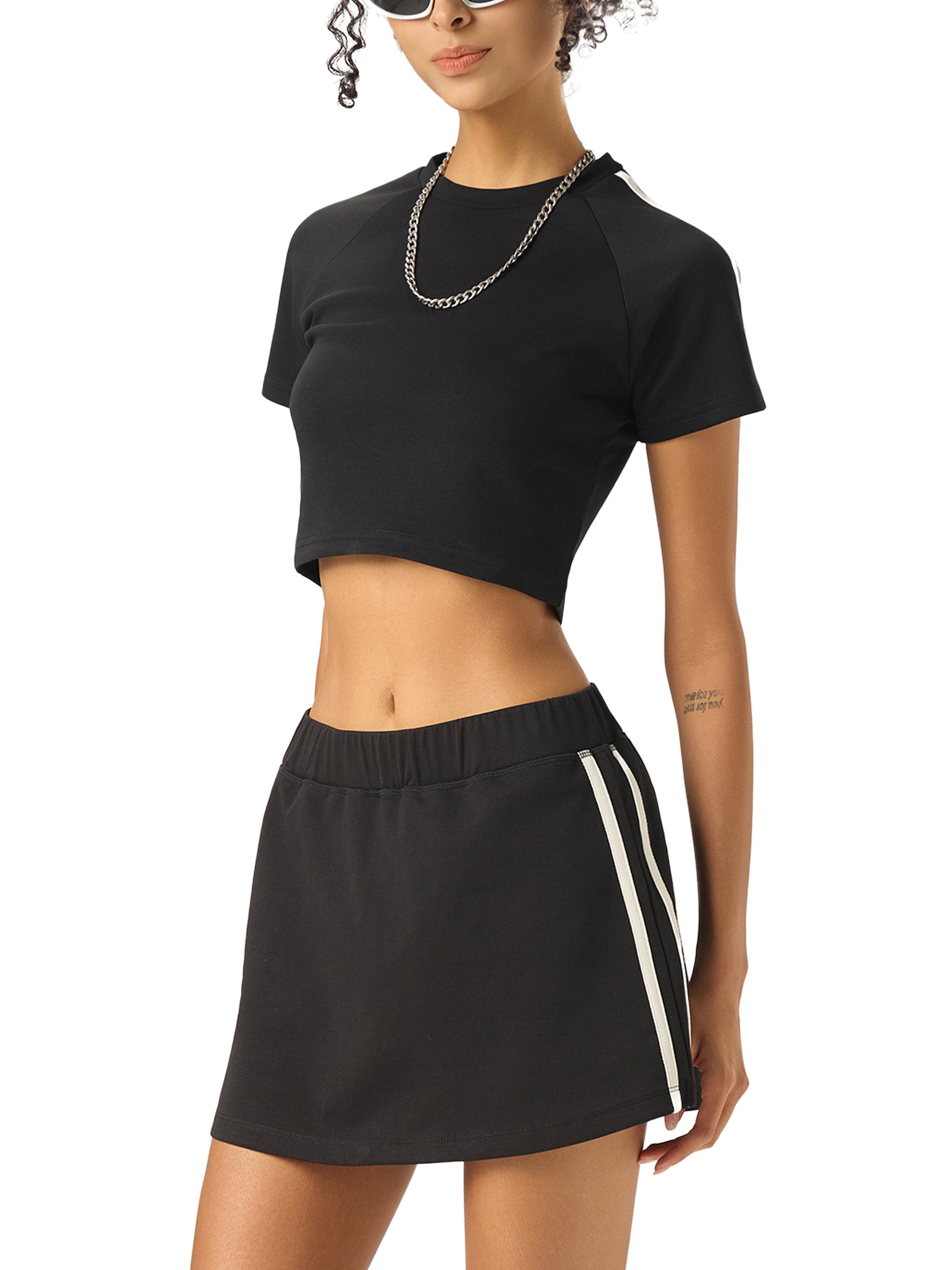Taped Cooling Performance Crop Top - Faultline