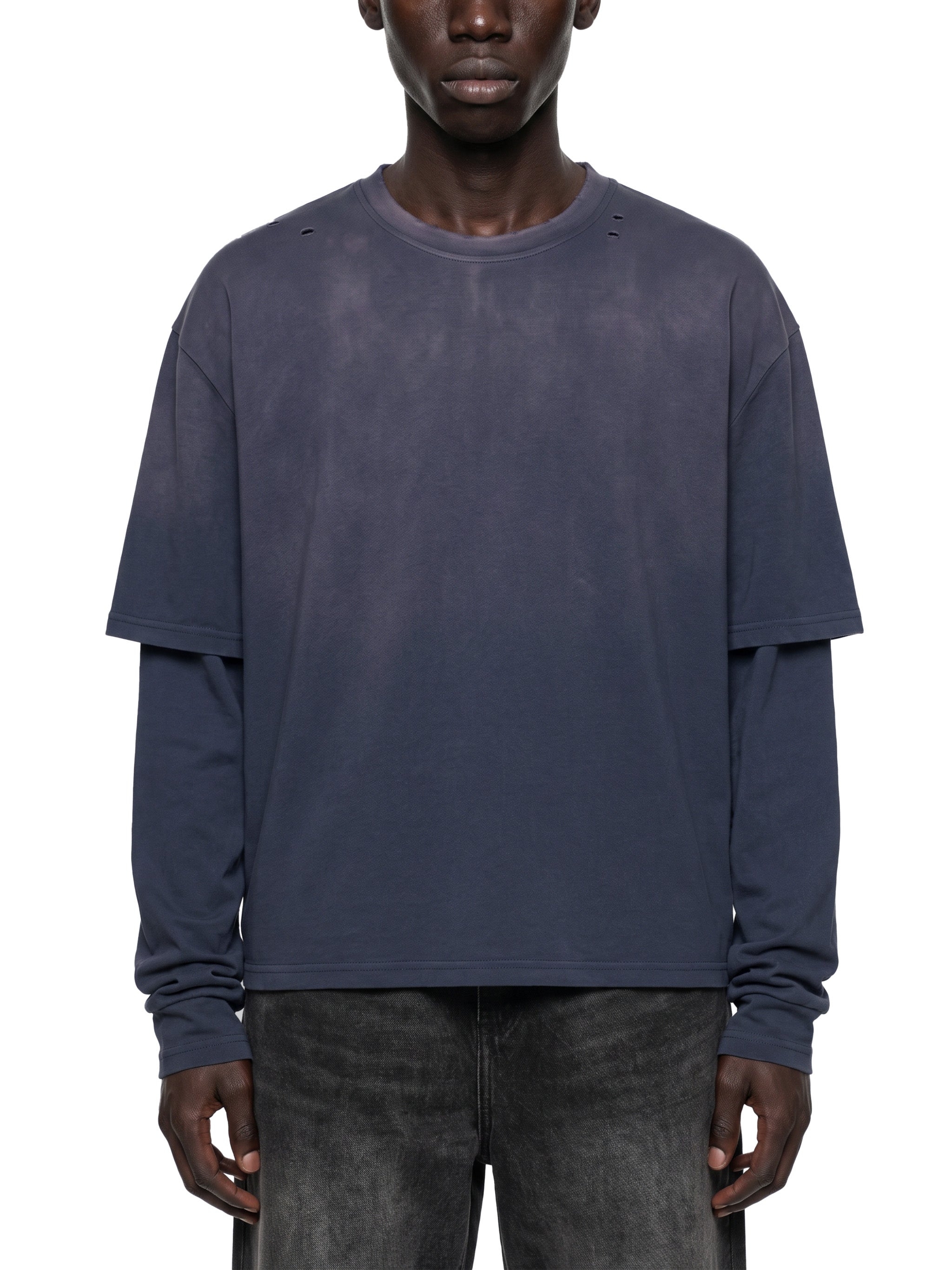 Vintage Wash Layered T-Shirt - Sediment
