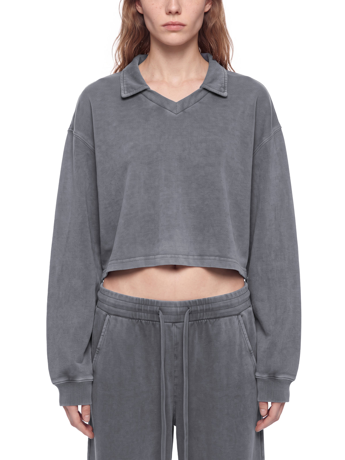 Vintage Wash Crop Sweatshirt - Country Club