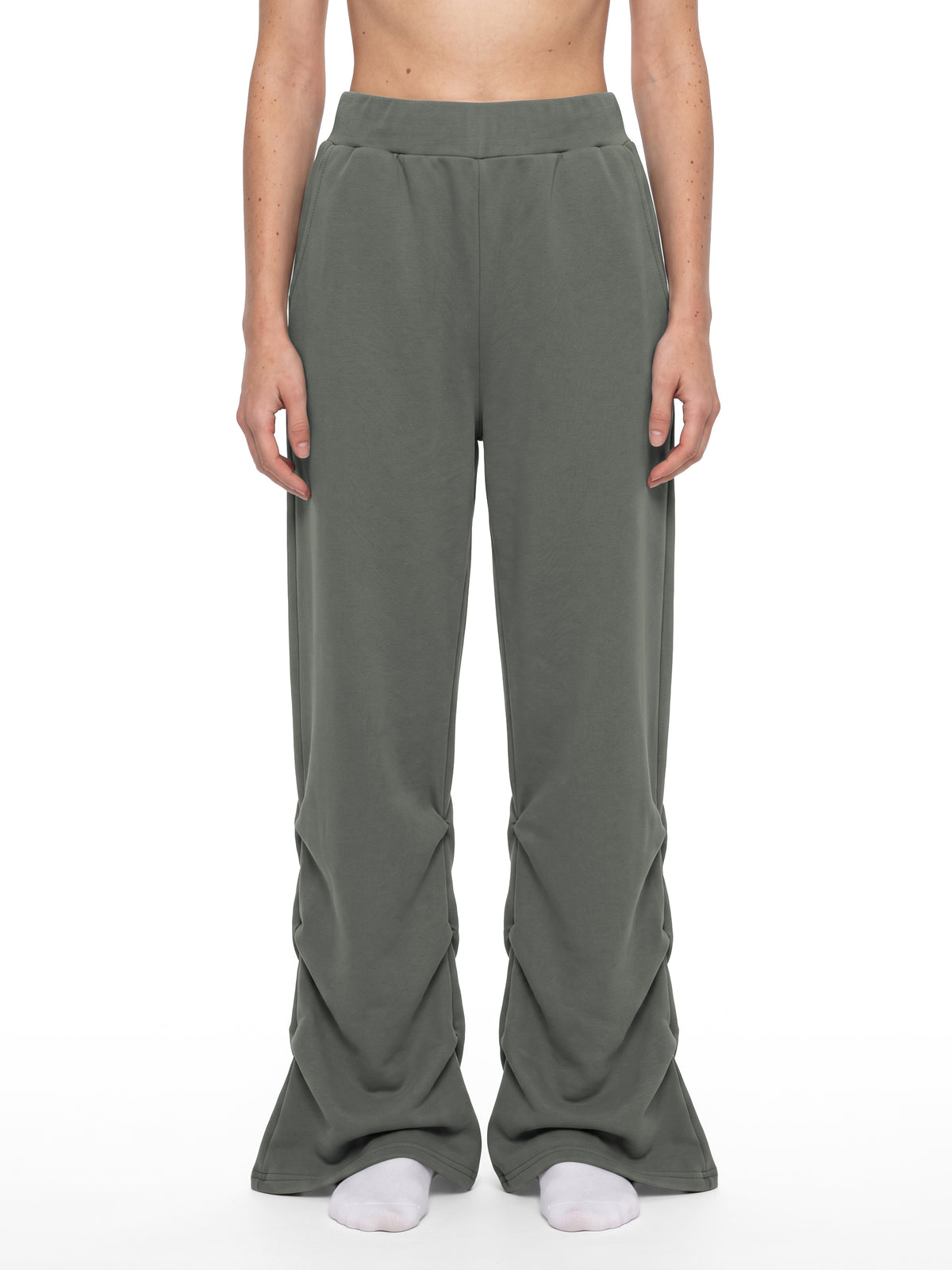 Vintage Wash Ruched Sweatpants - Undertow
