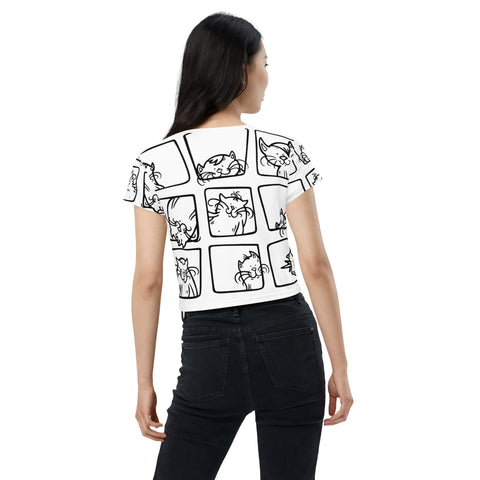 Cropped Tee - Kitty VIII