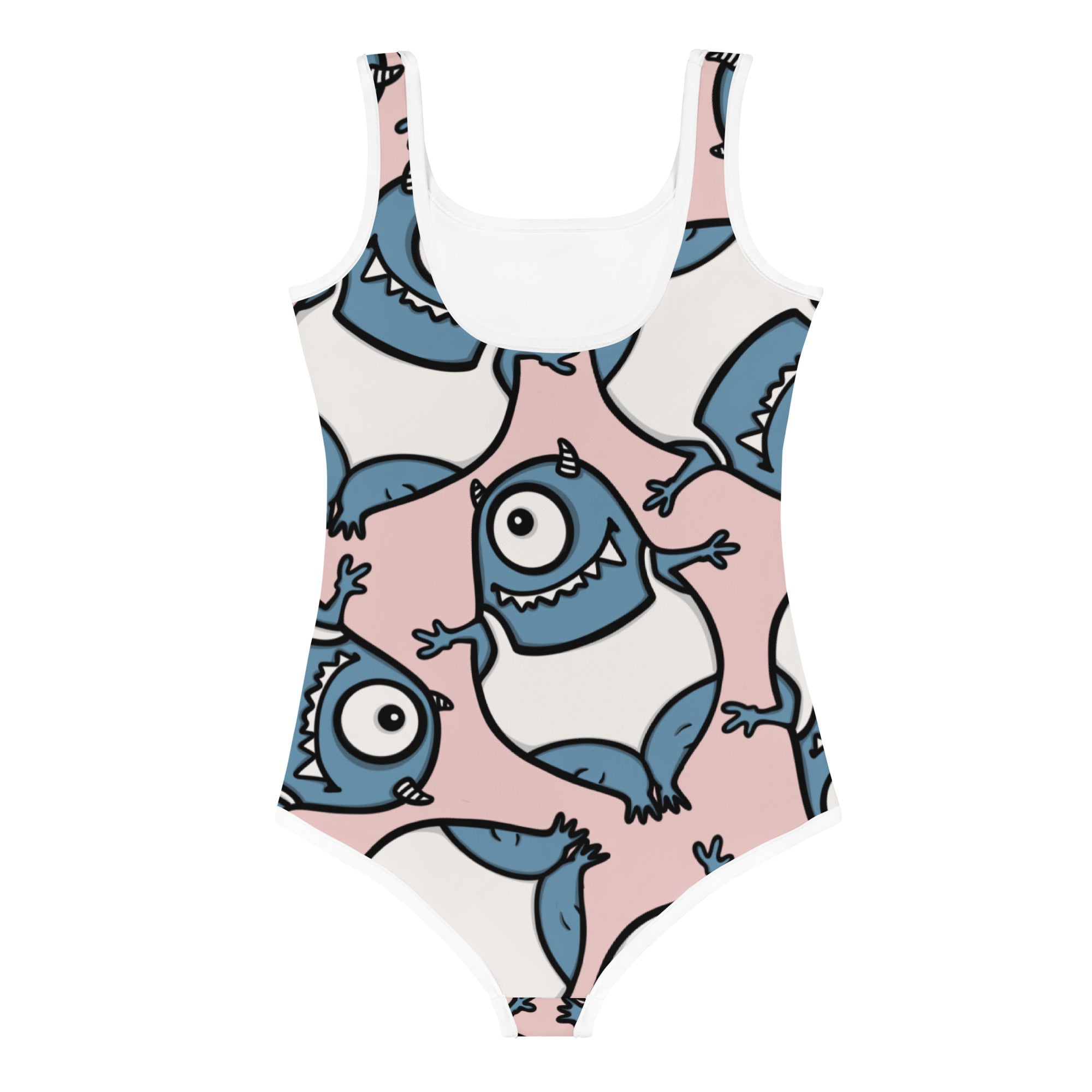 Kids' One-Piece Swimsuit - Happy Monster IV