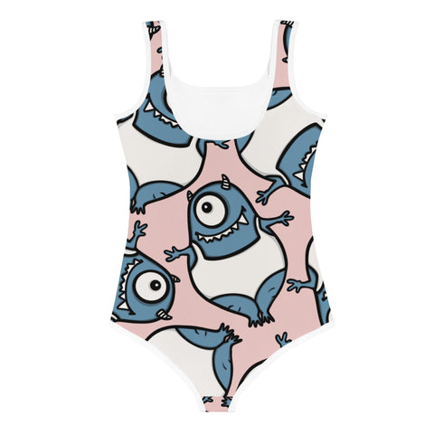 Kids One-Piece Swimsuit - Happy Monster IV