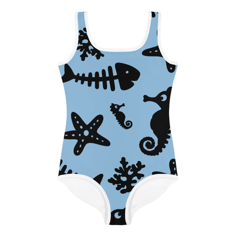 Kids One-Piece Swimsuit - Aqua I