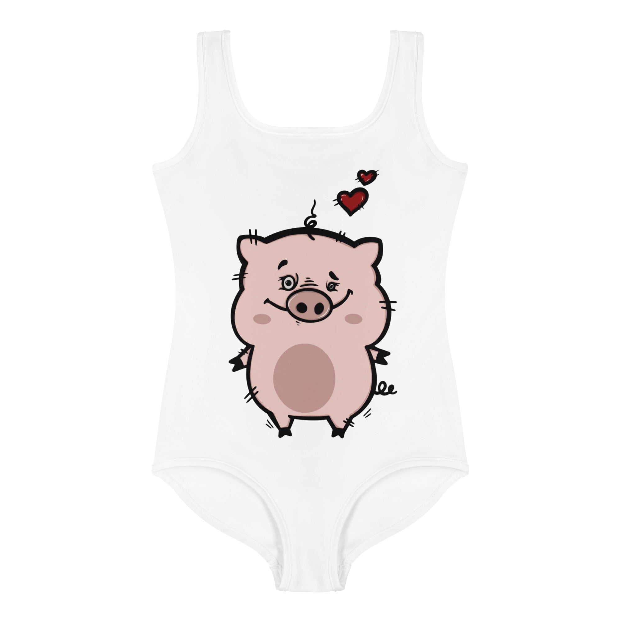 Kids' One-Piece Swimsuit - Piggy I