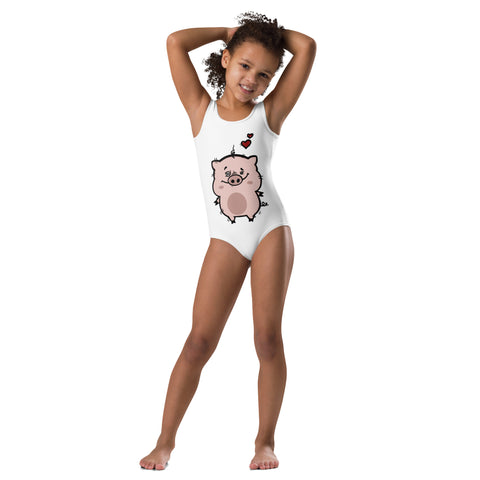 Kids One-Piece Swimsuit - Piggy I