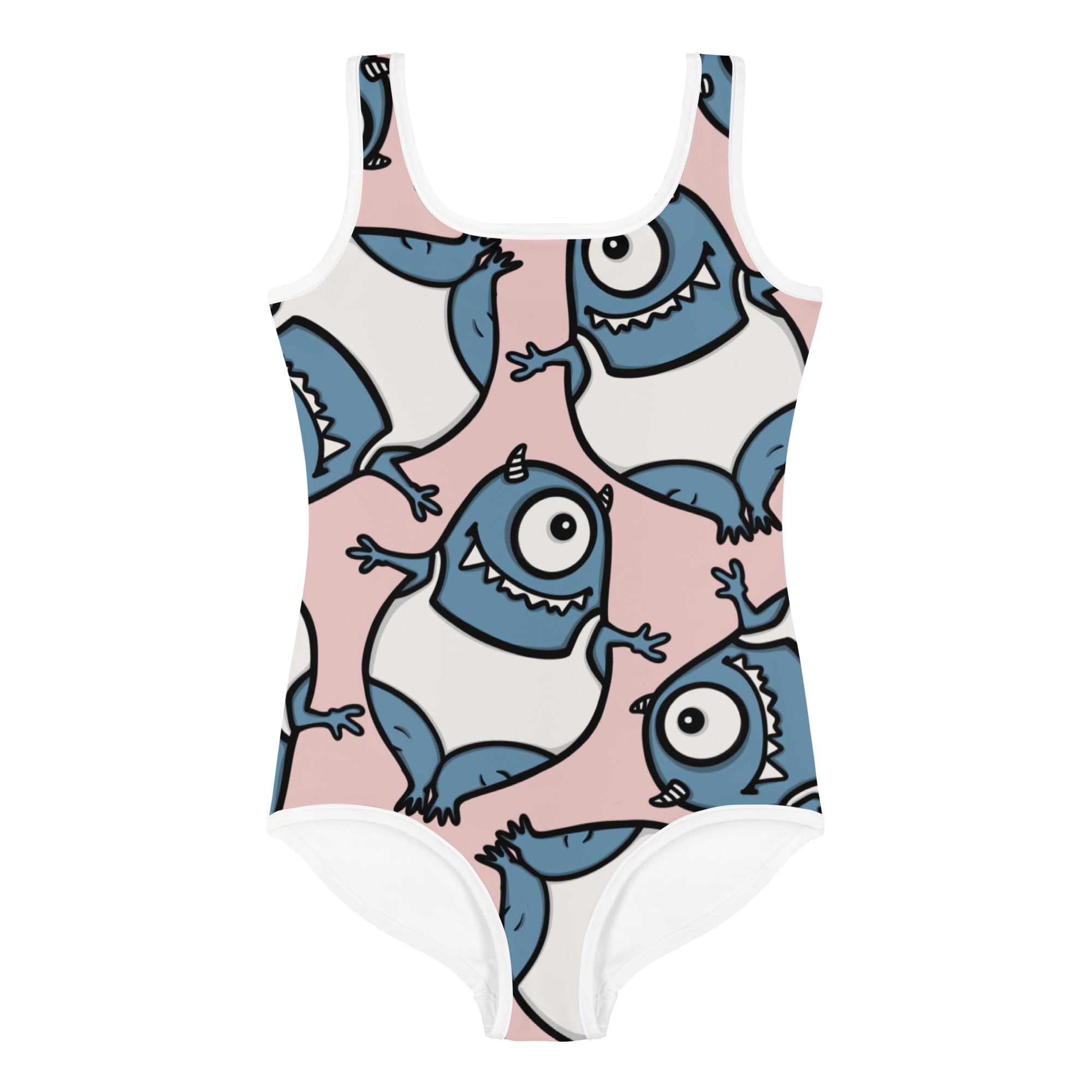Kids' One-Piece Swimsuit - Happy Monster IV