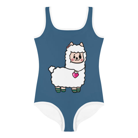 Kids One-Piece Swimsuit - Llama I