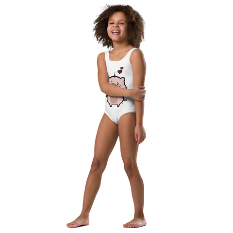 Kids One-Piece Swimsuit - Piggy I