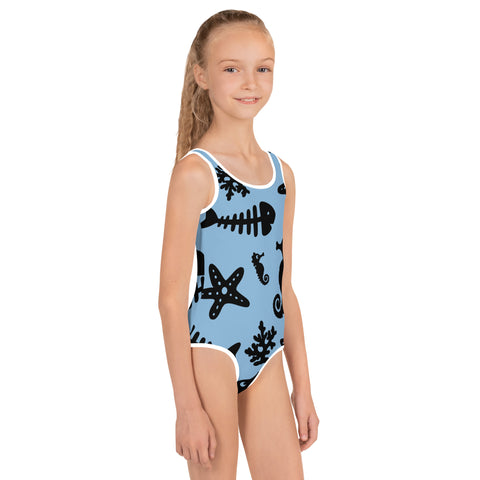 Kids One-Piece Swimsuit - Aqua I