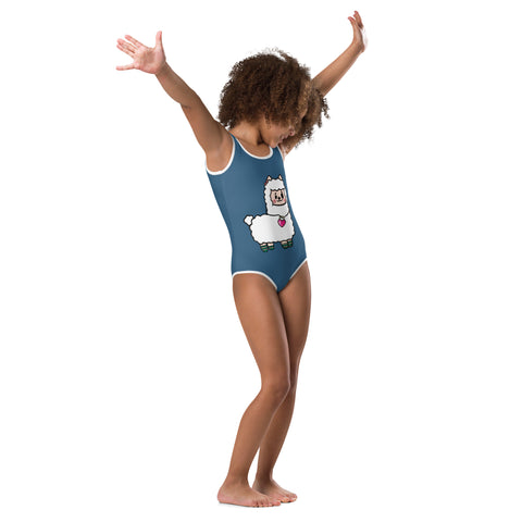 Kids One-Piece Swimsuit - Llama I