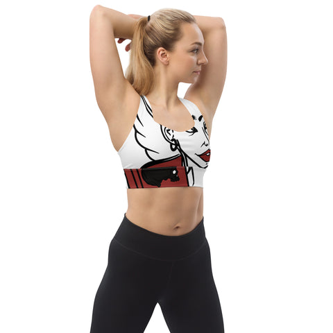 Longline Sports Bra - Angel I