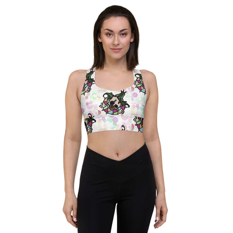 Longline Sports Bra - Clown I