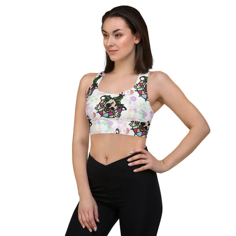 Longline Sports Bra - Clown I