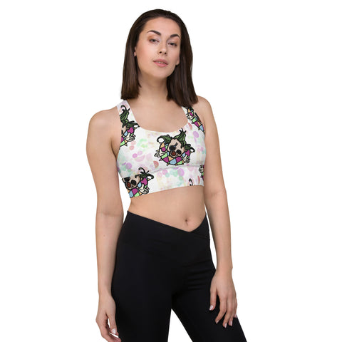 Longline Sports Bra - Clown I