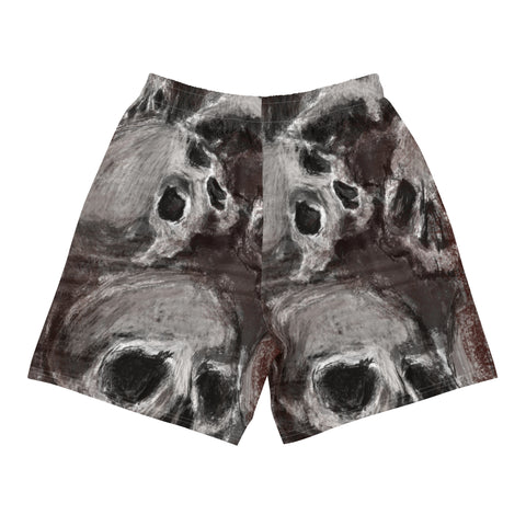 Athletic Shorts - Blurry Skull IV