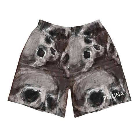 Athletic Shorts - Blurry Skull IV