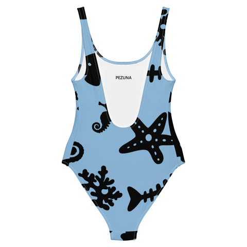 One-Piece Swimsuit - Aqua I