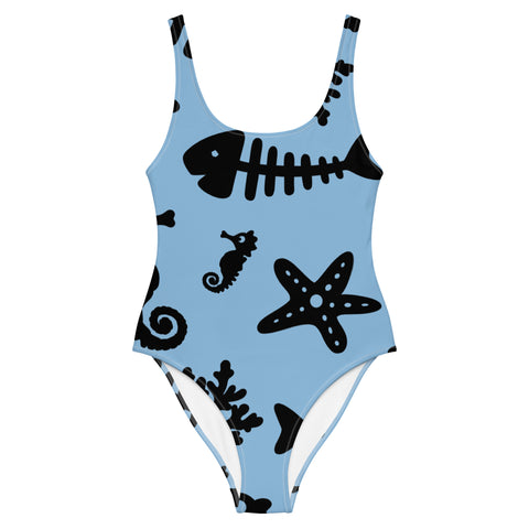 One-Piece Swimsuit - Aqua I