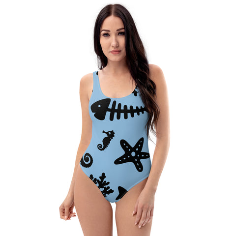 One-Piece Swimsuit - Aqua I