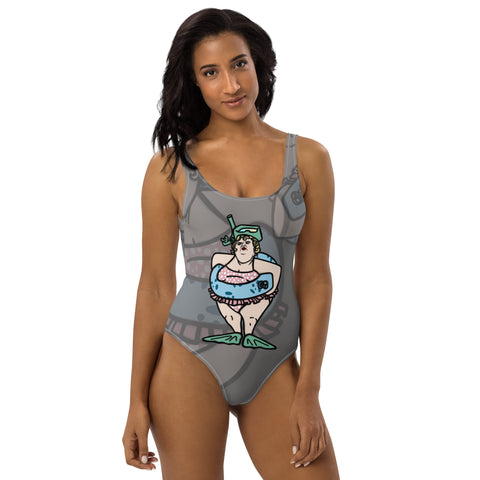 One-Piece Swimsuit - Fussy V