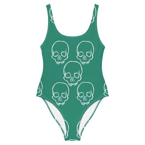 One-Piece Swimsuit - Skull VII