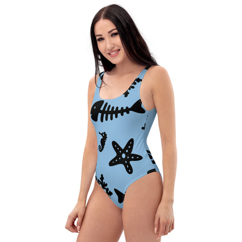 One-Piece Swimsuit - Aqua I