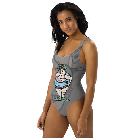 One-Piece Swimsuit - Fussy V