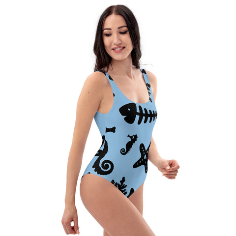 One-Piece Swimsuit - Aqua I