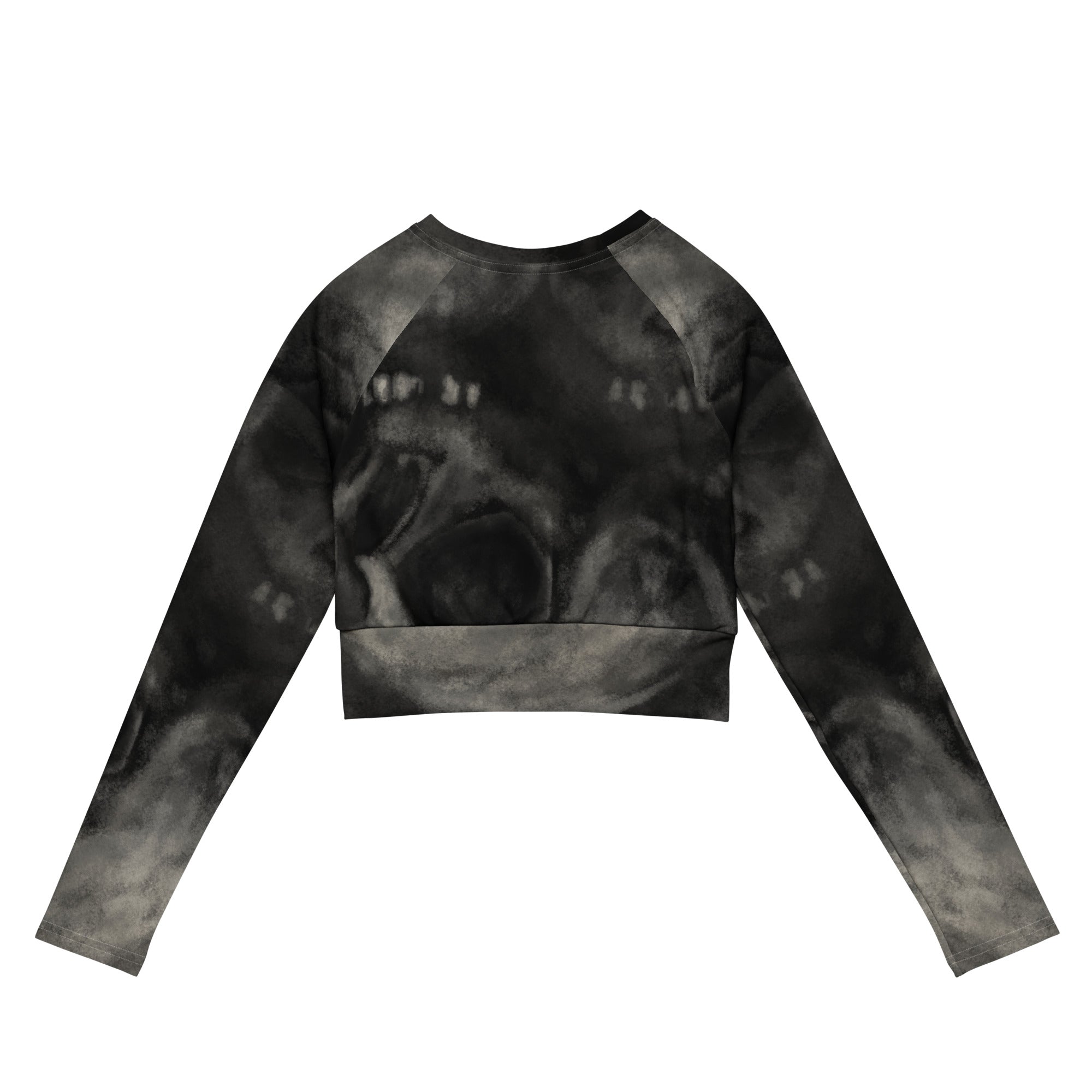 Long Sleeve Crop Top - Skull VI