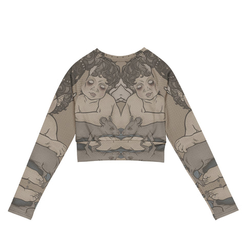 Long Sleeve Crop Tops - Angel IV